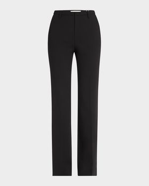 Mid-Rise Tailored Flare Pants