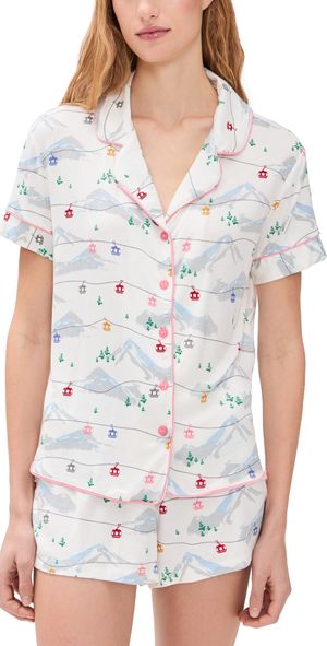 HONEYDEW All American Shortie Pajama Set Ivory Gondolas XL