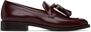 Max Mara Burgundy Tassel Loafers