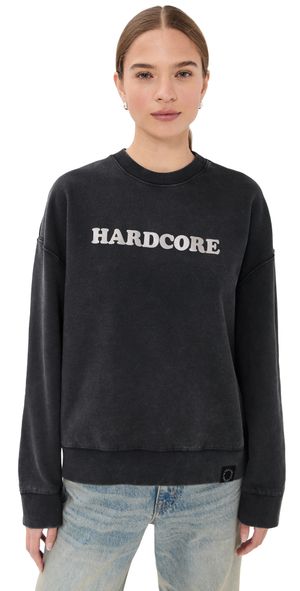 Stella McCartney Hardcore Slogan Hoodie Washed Black S