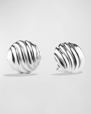 14mm Sculpted Cable Earrings