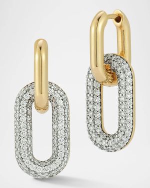Morrell Diamond Drop Huggie Earrings