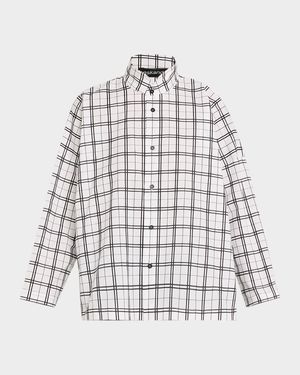 A-Line Plaid Cotton Shirt