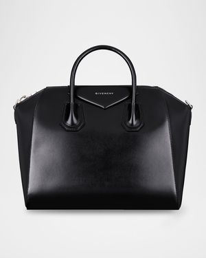 Antigona Medium Top-Handle Bag in Box Leather