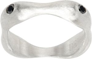Dunton Ellerkamp Silver Diamond Owen Thin Ring