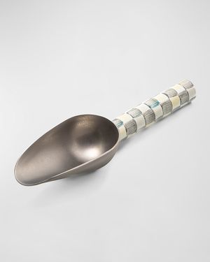 Sterling Check Enamel Scoop, Small