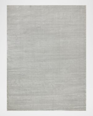 Velutto Hand-Loomed Light Silver Rug, 4' x 6'