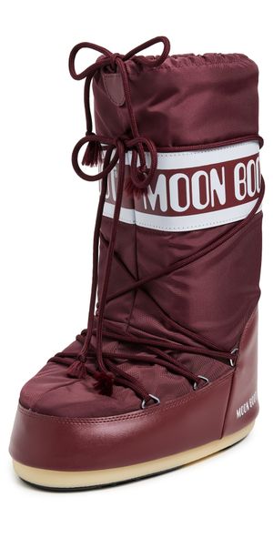 Moon Boot Icon Nylon Boots Burgundy 35/38