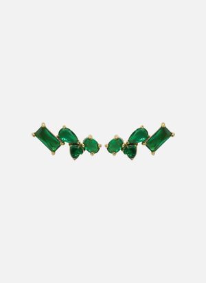 Aec Paris - Puces d'oreilles isabella - Taille Unique - Vert