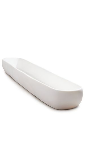 TF DESIGN Cuadrado Long Centerpiece Bowl White One Size