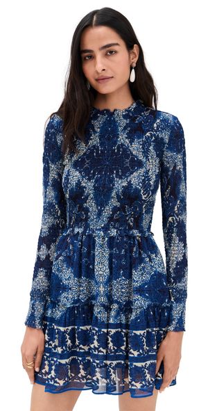 Cara Cara Viola Dress Scrollwork Ink S