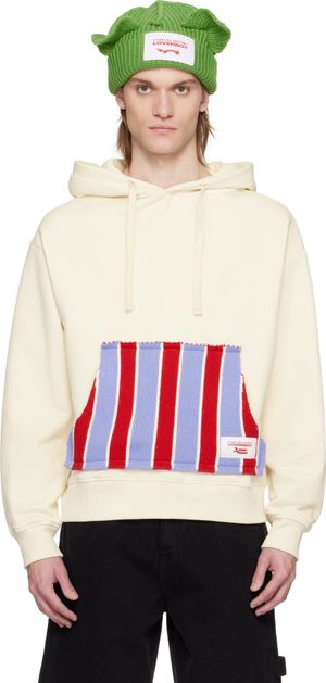 Charles Jeffrey LOVERBOY Off-White Patch Rabbit Ears Hoodie