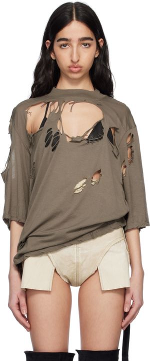 Rick Owens DRKSHDW Gray Hollywood Walrus T-shirt