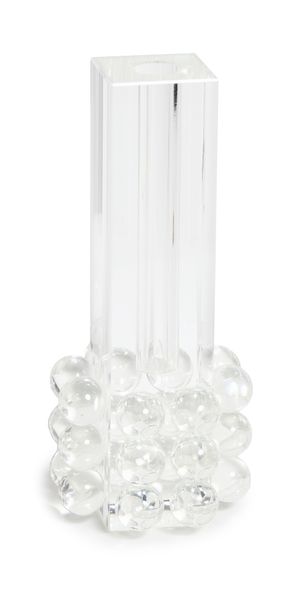 Tizo Design Crystal Glass Bubble Bud Vase Clear One Size