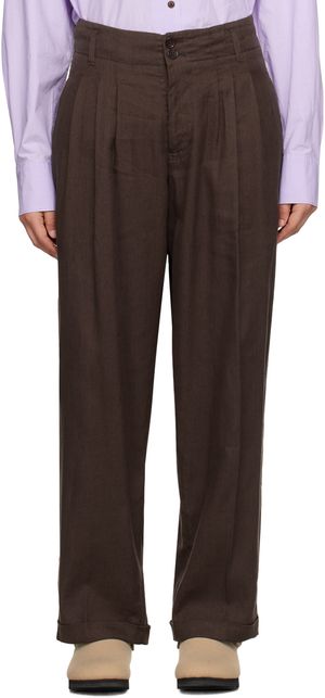 YMC Pantalon Keaton brun