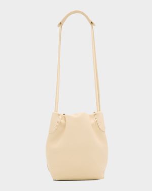 Bale Micro Softy Leather Top-Handle Bucket Bag
