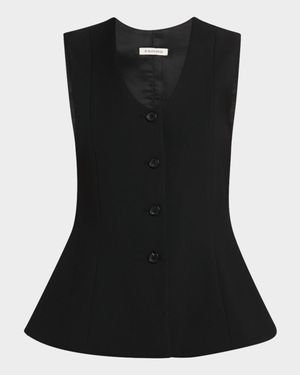 Merlin Tailored Flare-Hem Waistcoat