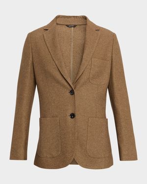 Single-Breasted Cashmere Jacket