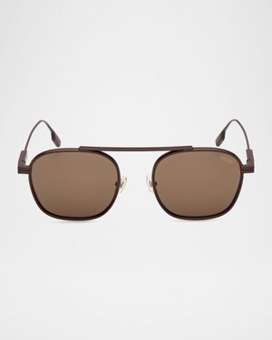 53mm Metal Navigator Sunglasses
