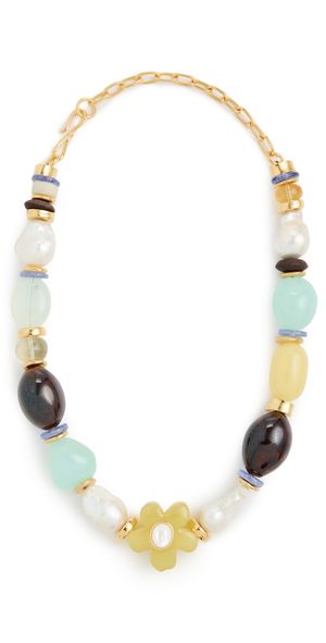 Lizzie Fortunato Mistflower Necklace In Limoncello Multi One Size