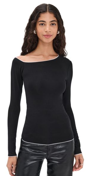 The Line by K Adrira Top Black S