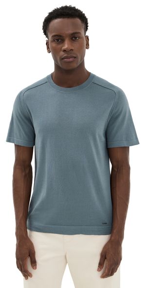 SIMKHAI Kellyn Crewneck Top Steel L