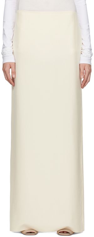 COLLEEN ALLEN Jupe longue droite beige