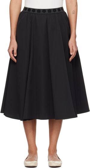 Kenzo Jupe midi noire - BOKE FLOWER 2.0