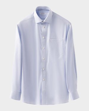 Men's Classic-Fit Twill Sport Shirt