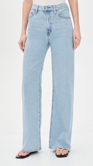 Levi's Ribcage Wide Leg Jeans Of Course Stone 30