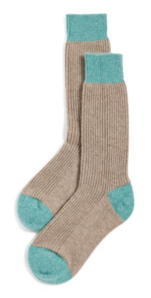 Guest in Residence The Soft Cashmere Socks Butter/Midnight One Size
