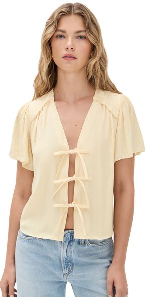 Ramy Brook Selene Top Butter L