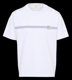 Pepe Jeans - Tee-shirt droit en coton imprimé - Taille XL - Blanc