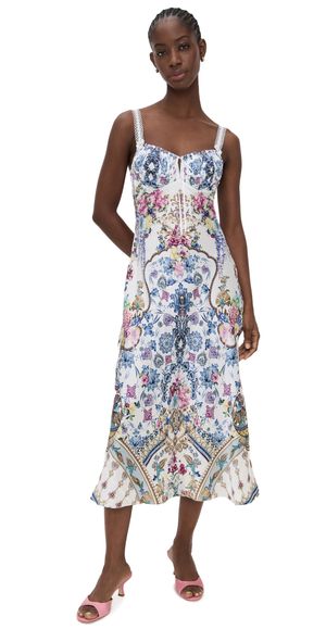 Camilla Gathered Bodice Bias Dress All About That Lace M