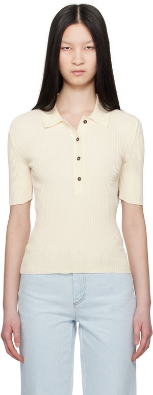 A.P.C. Polo Danae blanc cassé