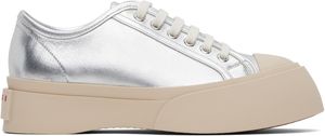 Marni Silver Pablo Lace-Up Sneakers