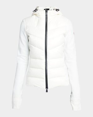 Puffer Zip-Up Cardigan