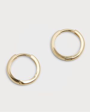 14k Gold Medium Huggie Earrings