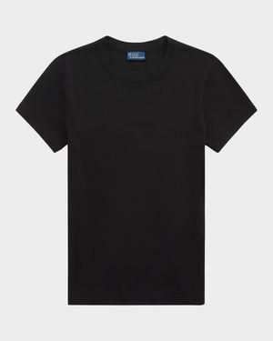 Slim Fit Ribbed Cotton Tee