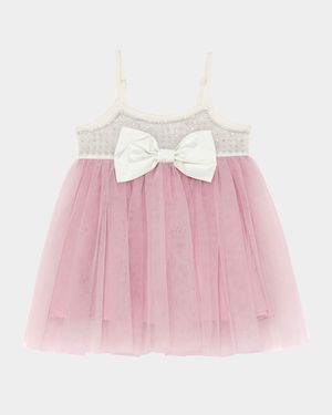 Girl's Bebe Jolie Tulle Dress, Size 3M-24M