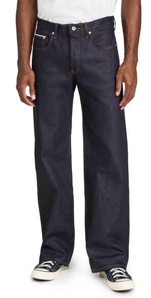 Naked & Famous Denim Strong Guy Nightshade Stretch Selvedge Jeans Indigo 32