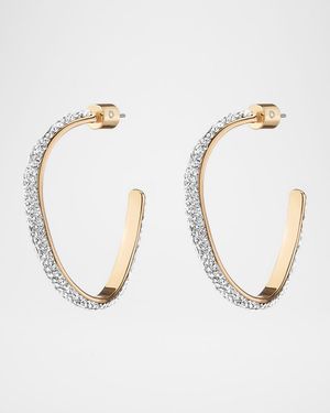 Mini Calypso Curve Crystal Hoop Earrings