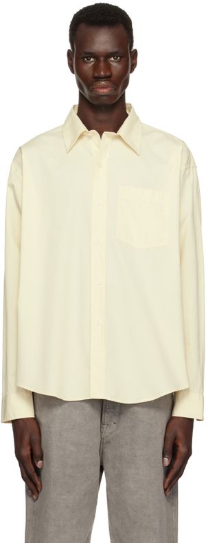 mfpen Chemise Executive jaune en popeline