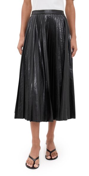 A. L.C. Etta Faux Leather Skirt Deepest Brown 2