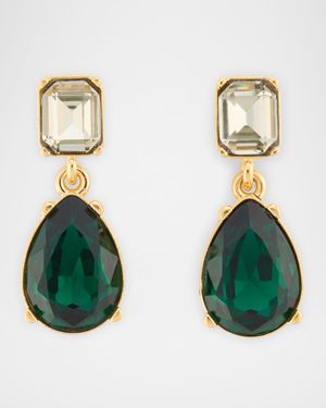 Single Drop Crystal Earrings