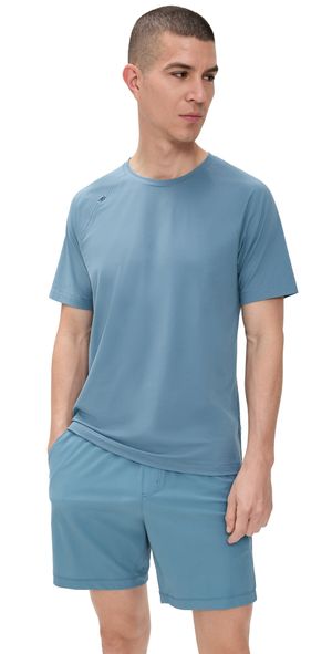 Rhone Reign Short Sleeve Tee Blue Stone S