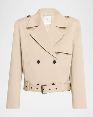 Greer Cropped Trench Coat