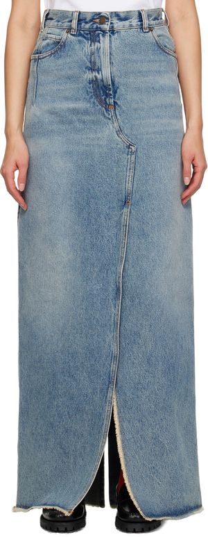 DARKPARK Blue Emma Denim Maxi Skirt