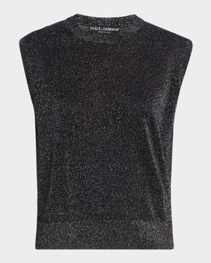 Metallic Knit Tank Top