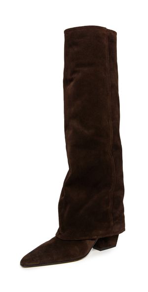 Paris Texas Jane Fold Over Boots 60mm Ebano 41